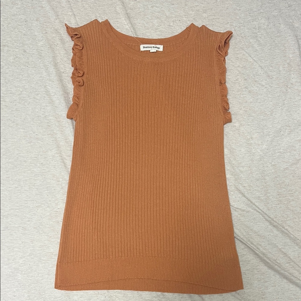 Jordache Tan Ruffled Tank Top